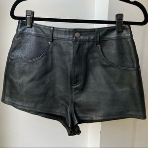 Urban Outfitters BDG Black Faux Leather Shorts